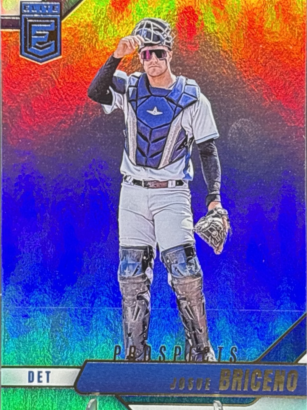 Panini Elite Catcher Prospects Card - Josue Briceño Holo